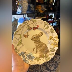 Pier 1 Imports Porcelain Plate - Sofie the Bunny 4 plates